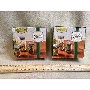 Ball Mini Canning Jars With Stainless Steel Lids Set Of 6